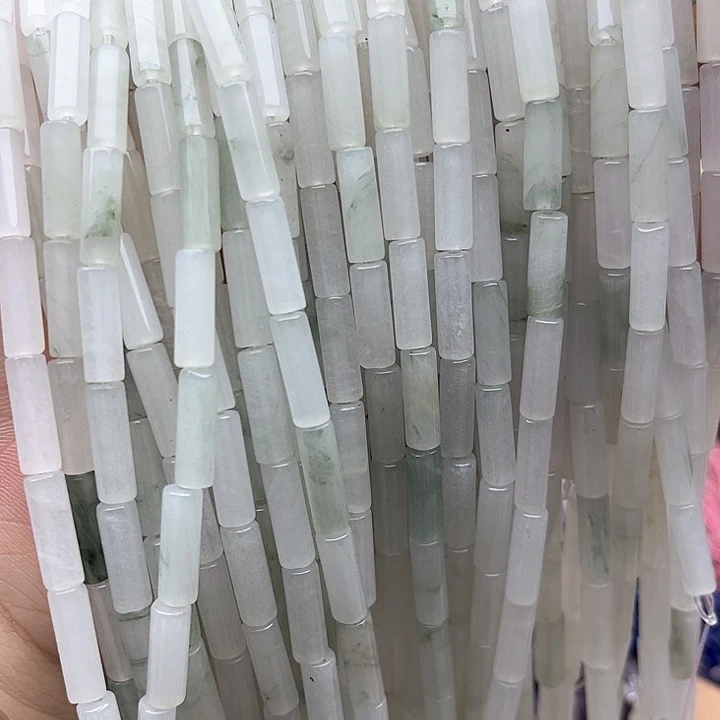 未镶嵌玛瑙/玉髓珠宝半成品一条4/13mm左右天山翠管珠