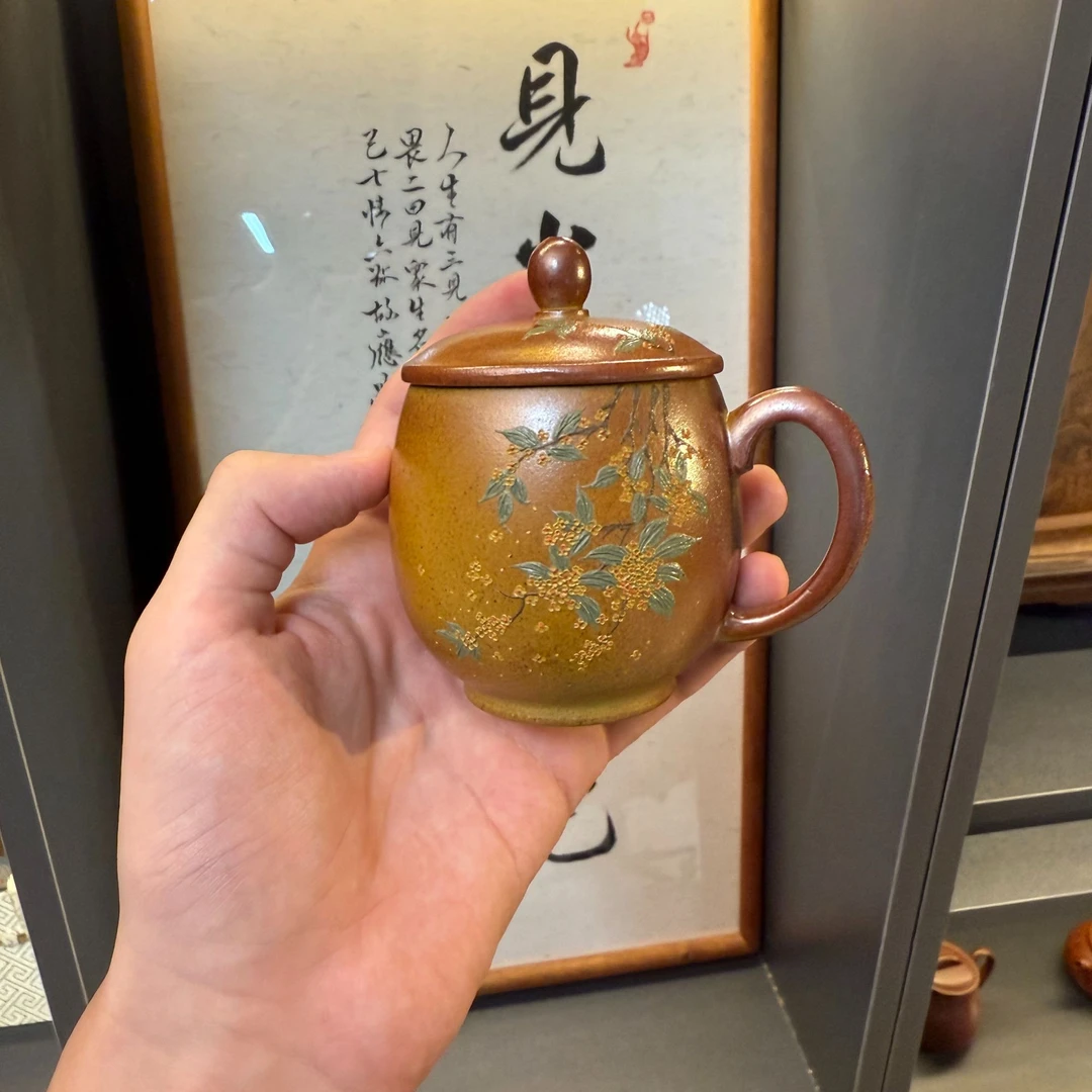茶可倚粉丝专享【柴烧泥绘盖杯】25143129