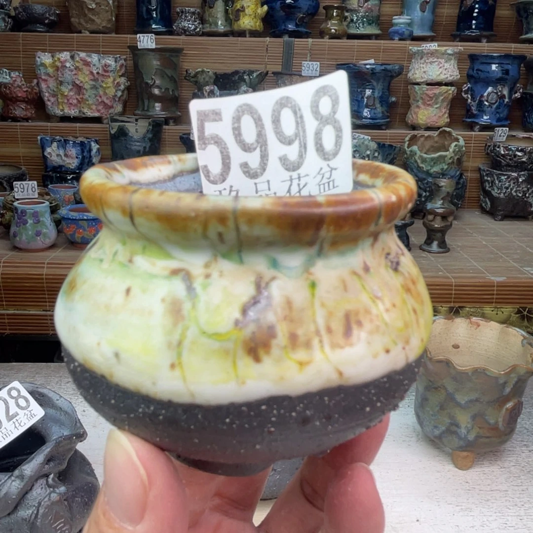 手工花盆默认瑕疵完美者勿拍