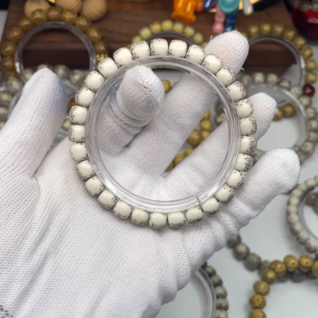 星月菩提手串薄**味8×7石玉料河豚A12