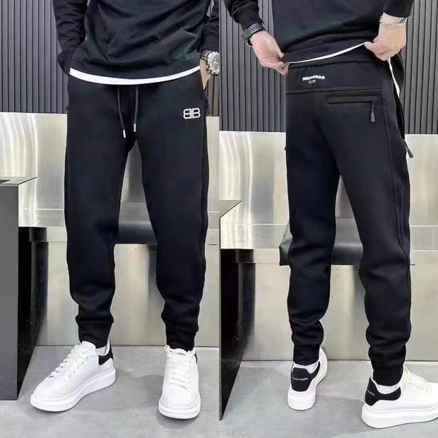 男士加绒裤冬季新款加厚卫裤高品质男款休闲裤时尚百搭潮流秋冬