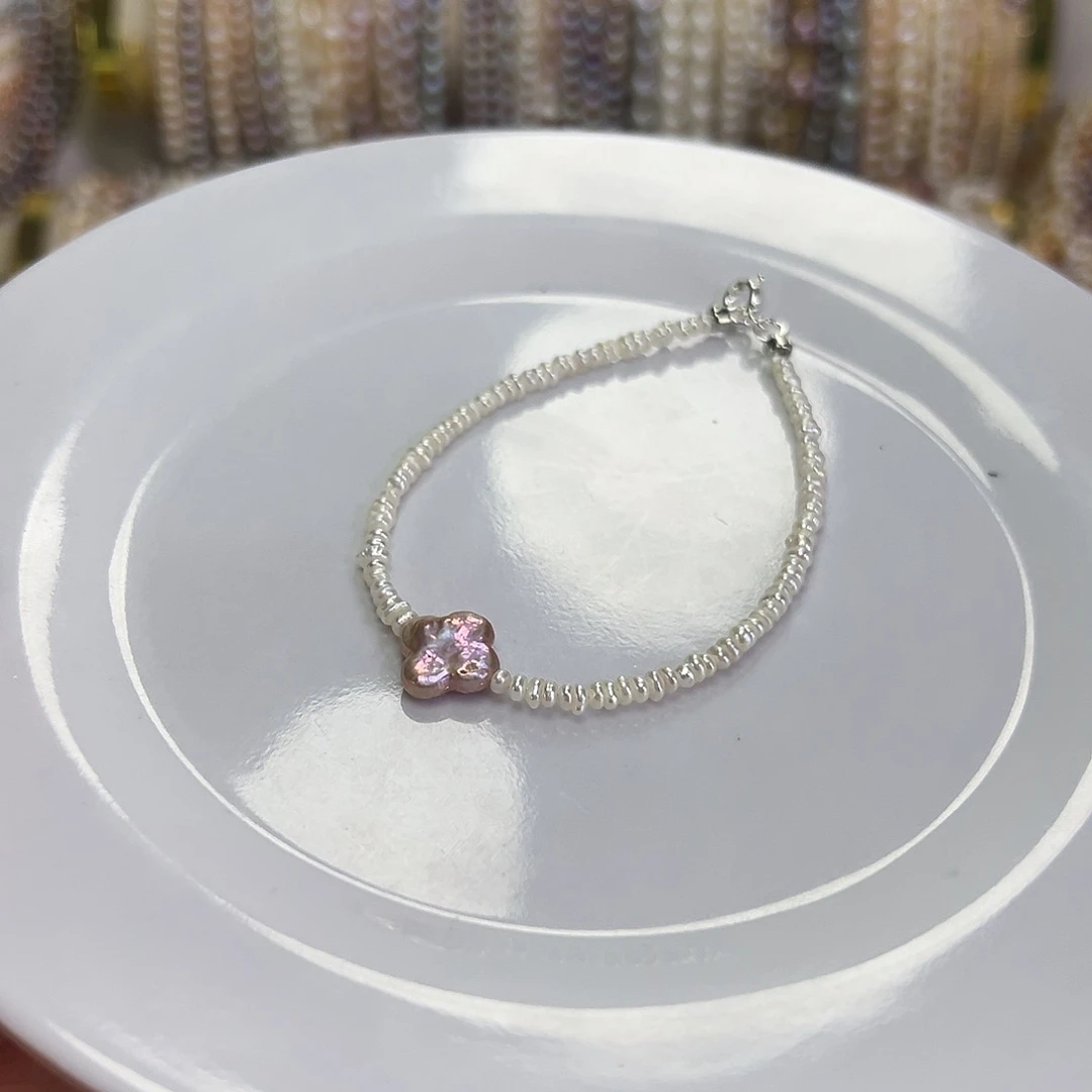 淡水珍珠手绳钛钢