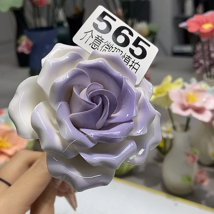 陶瓷纯手工捏花设计