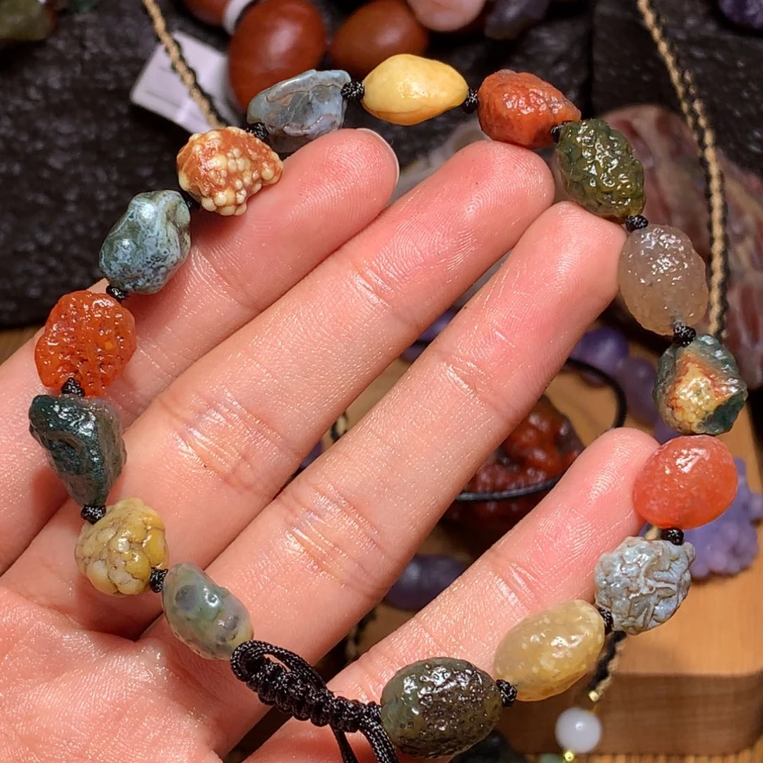 未镶嵌玛瑙/玉髓珠宝半成品