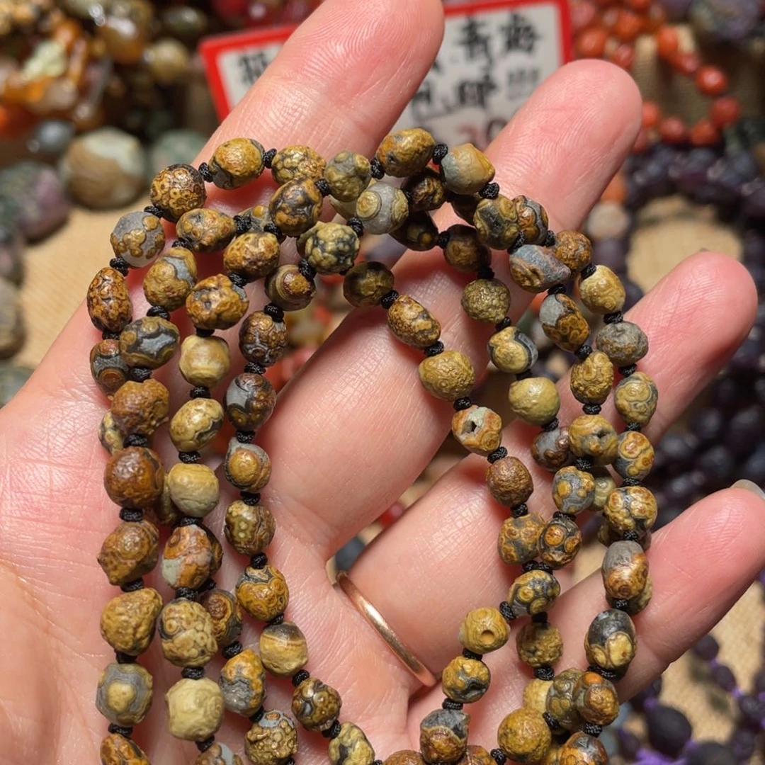 铁***成玛瑙/玉髓手链合金