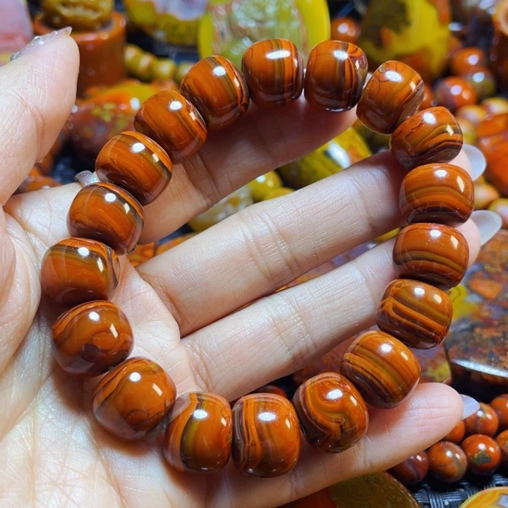 未镶嵌战国红手串玛瑙/玉髓