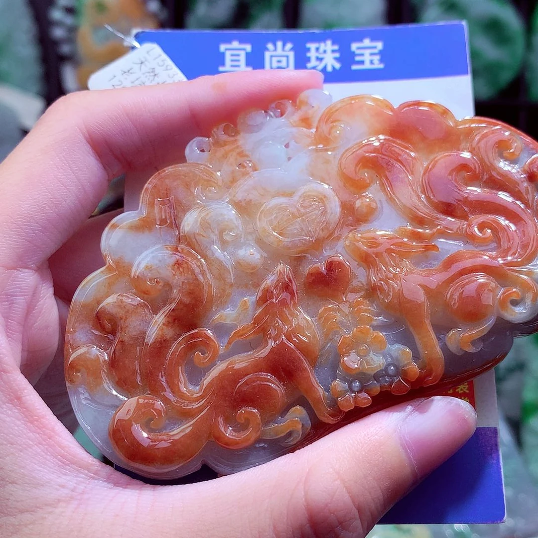 翡翠未镶嵌颈饰天然