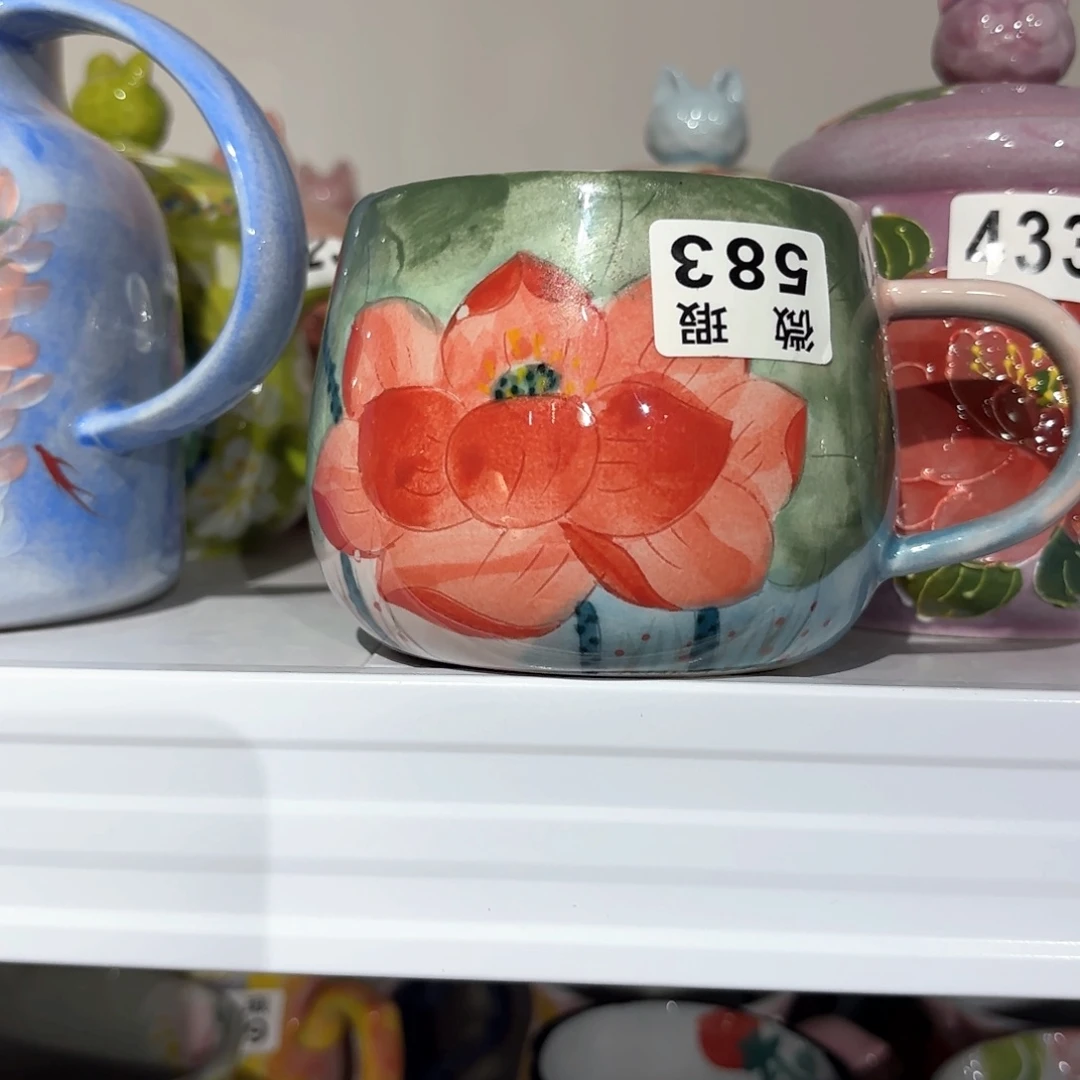 景德镇手绘高温釉下彩陶瓷茶具