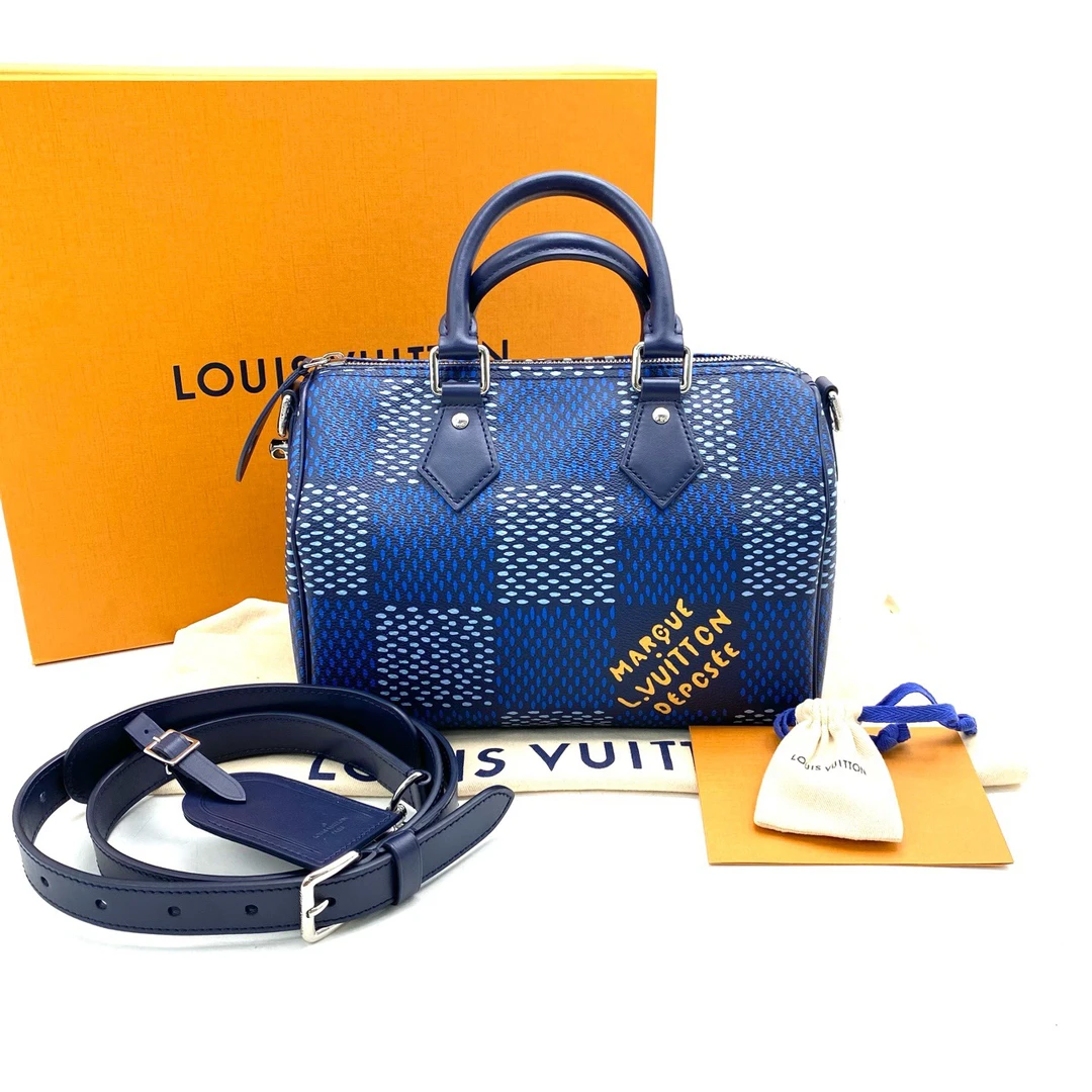 99新 LouisVuitton/路易威登 闲置限量款SPEEDY25手提斜挎包25/15