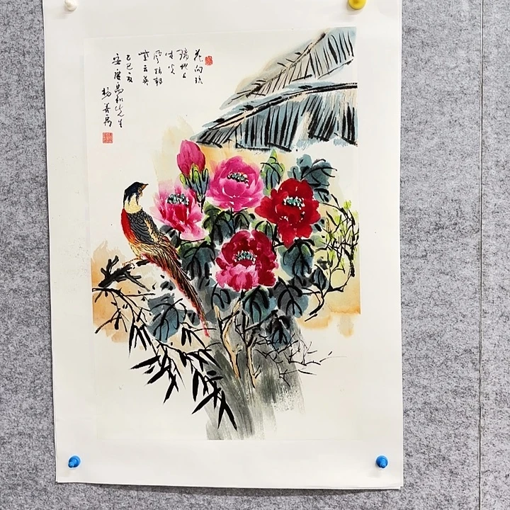 国画花鸟等多种鸟类和鸟类