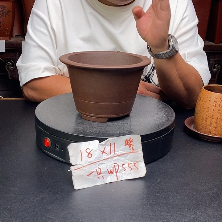 紫砂花盆货号一只WP555