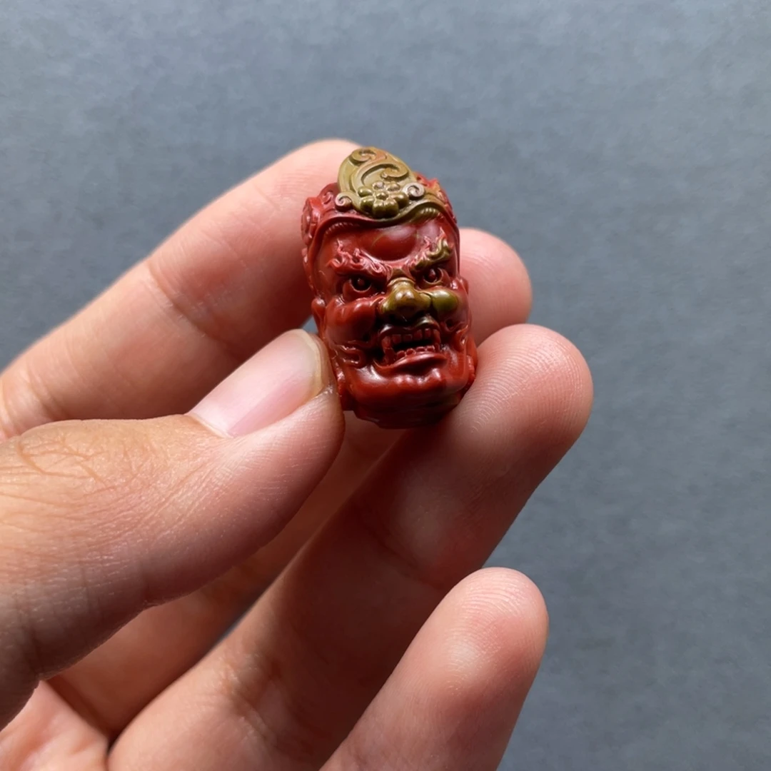 南红玛瑙配饰未镶嵌黄财神