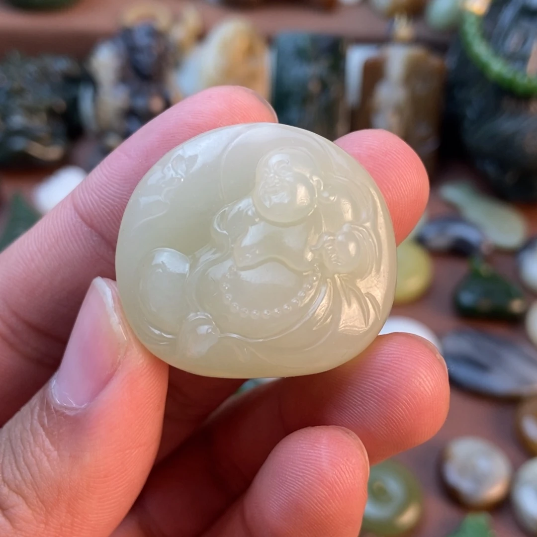 和田玉未镶嵌挂件