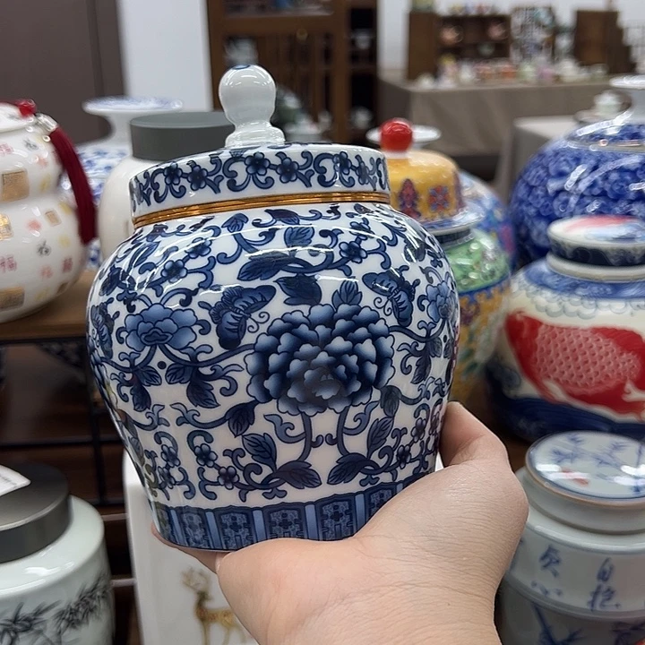 瓷片茶叶罐茶叶罐@@1421