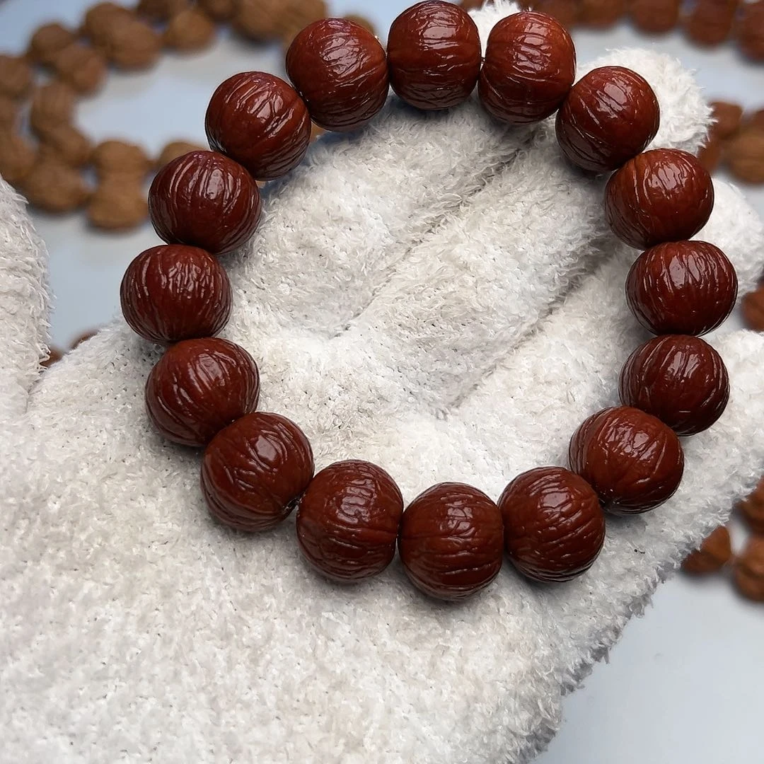 猴头核桃吊坠浮**粟聚宝盆15