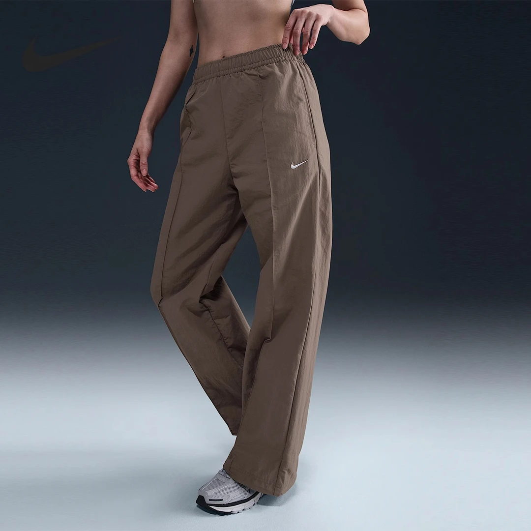 Nike耐克正品女子遮阳防泼水梭织中腰长裤夏新款休闲运动裤FQ3589