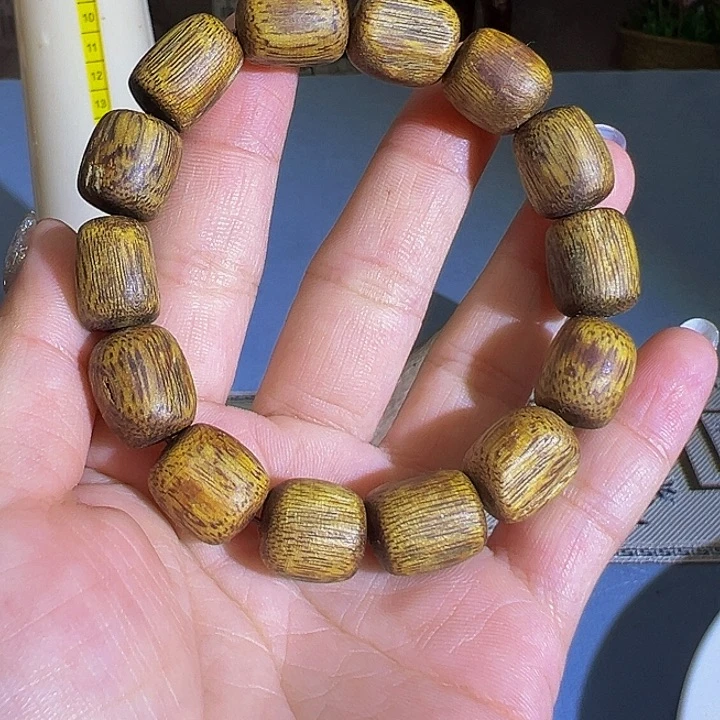 手串沉香九九沉树心油单圈白棋