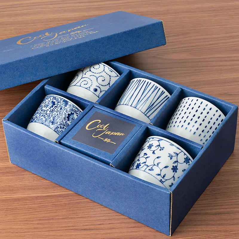 美浓烧日本进口陶瓷杯子家用日式釉下彩高颜值水杯精致复古手握杯