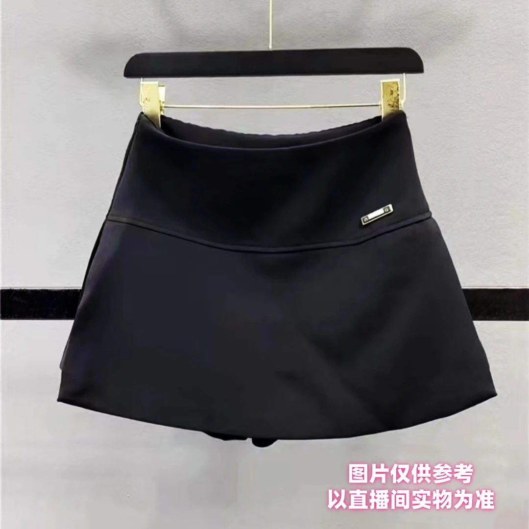 曦曦**裤裙松紧腰半身短裤裙女A字版遮肉大码显瘦