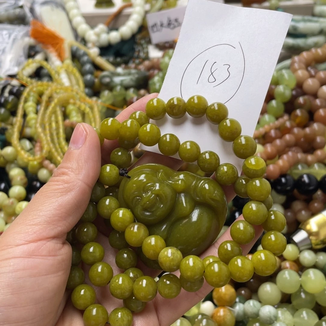 蛇纹石玉手链未镶嵌