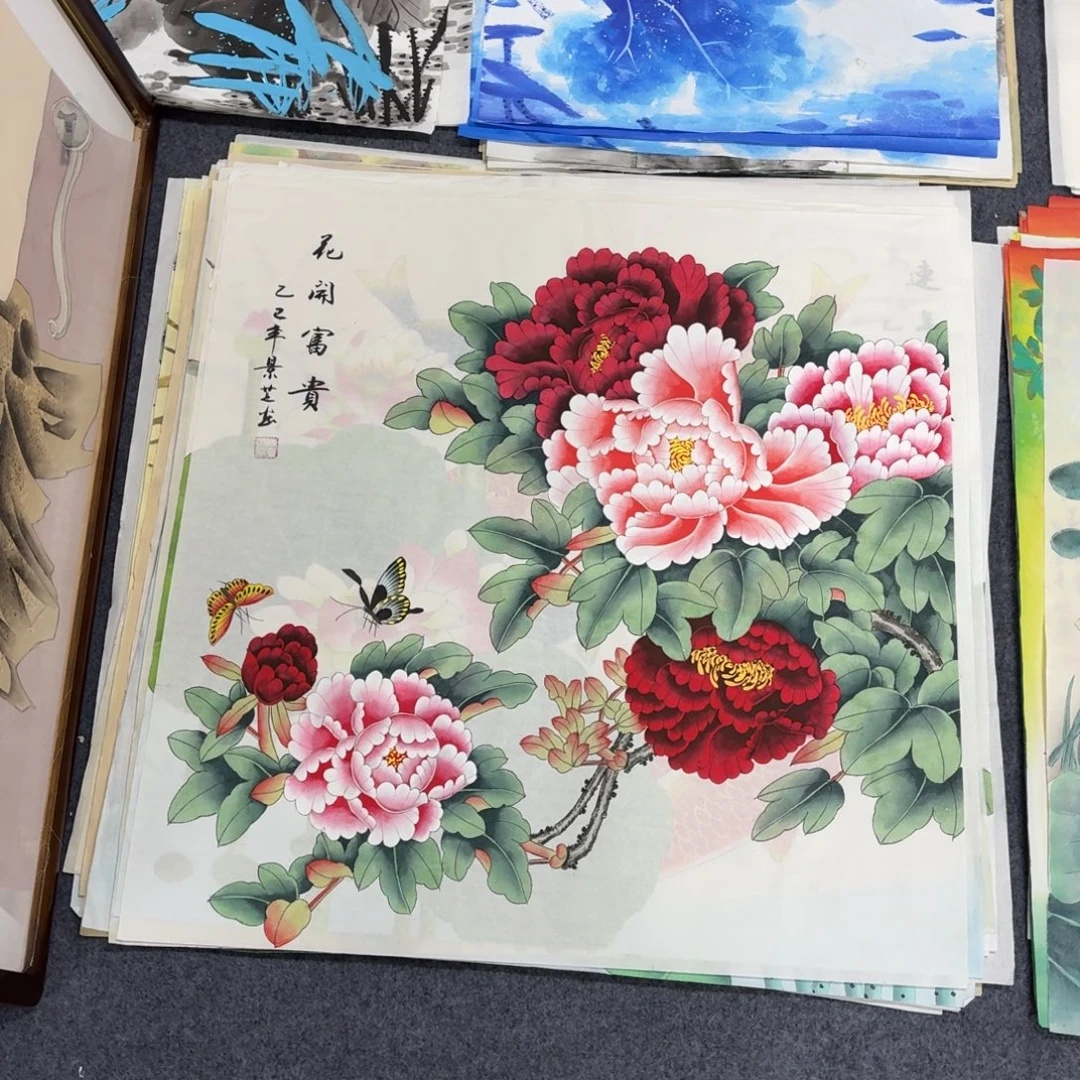 国画68×68工笔手绘画画画