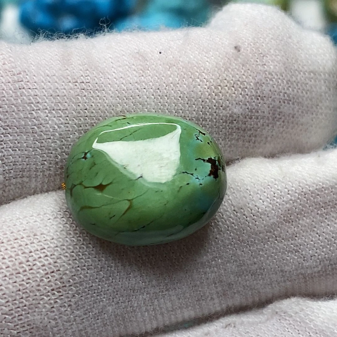 未镶嵌绿松石天然原矿 带武汉地大证书