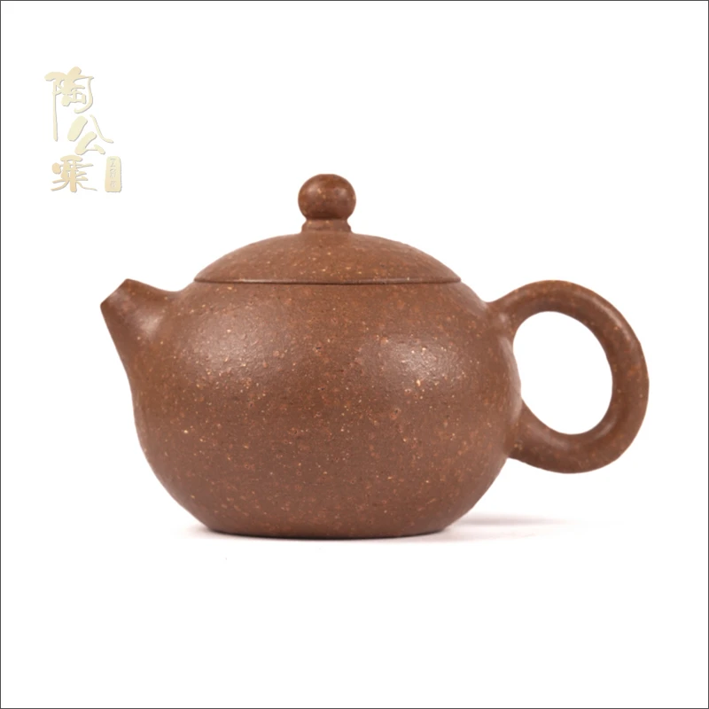 陶公粟原矿宝山降坡8目粗砂《西施》170cc张手制精美紫砂壶