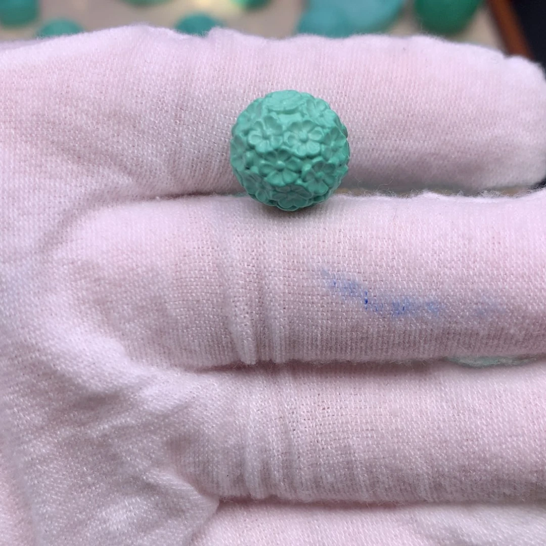 原生态散珠配珠绣球花卡12.9