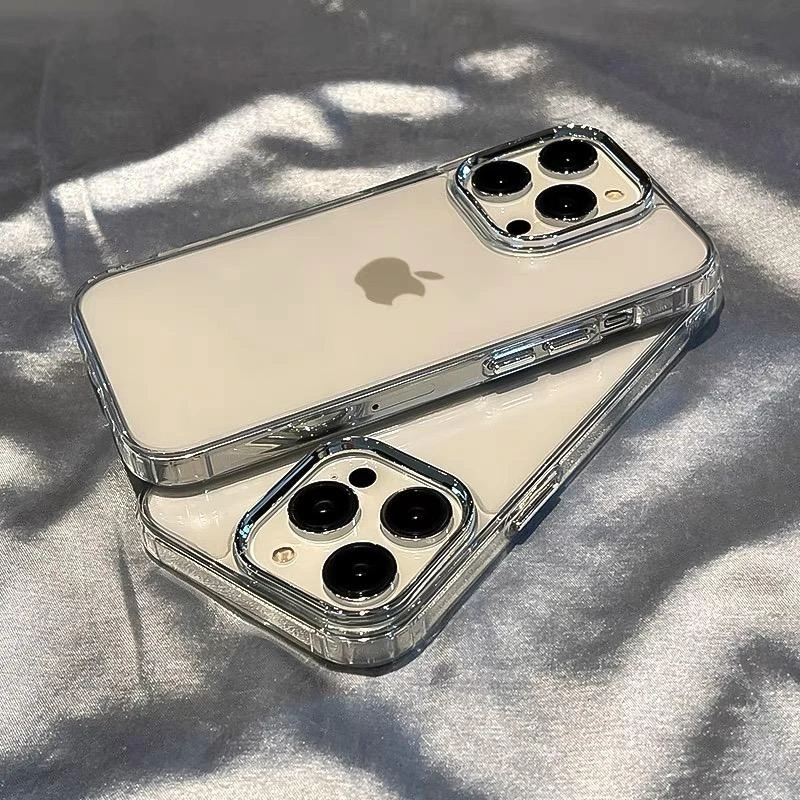 适用iphone16pro手机壳15电镀金属框14高级感简约网红防摔保护套