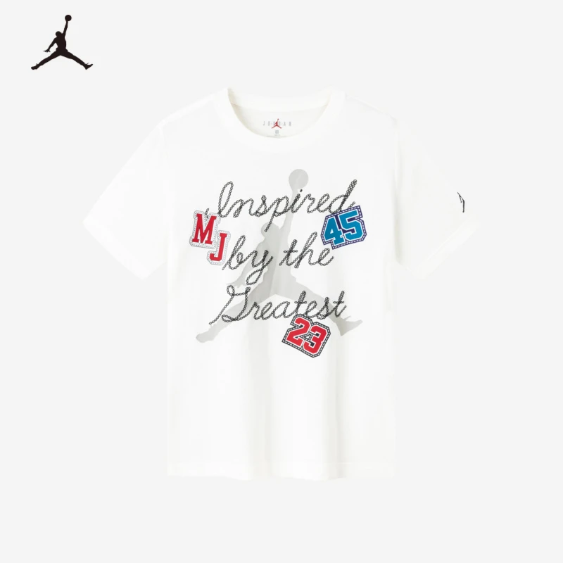 【官方旗舰】AIR JORDAN儿童夏季新款户外休闲舒适男童童装短袖T恤B