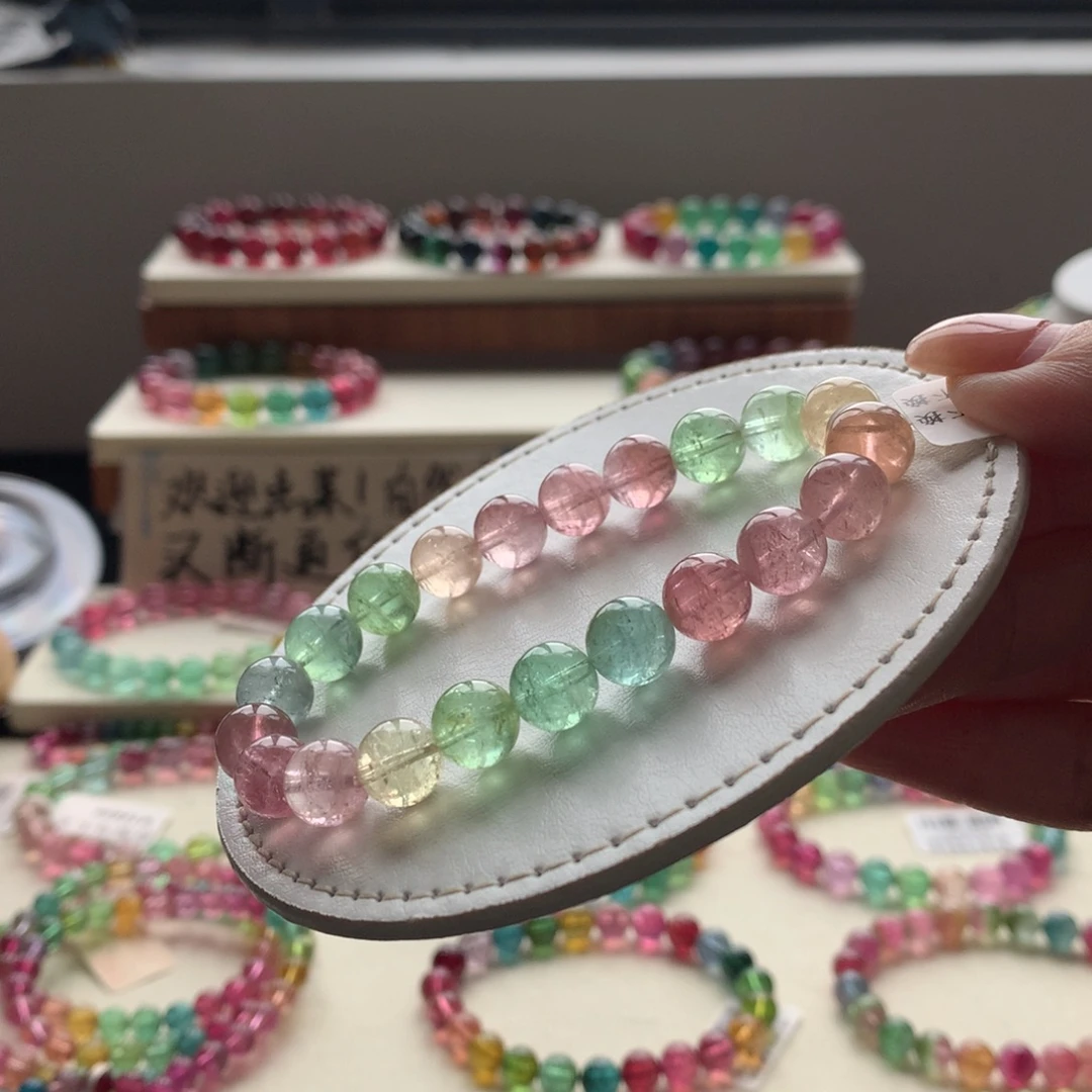碧玺未镶嵌手链碧玺