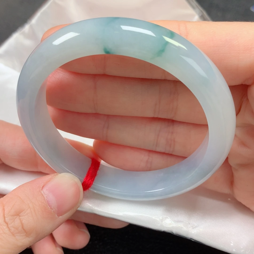 未镶嵌手镯翡翠缅甸天然翡翠手镯5657