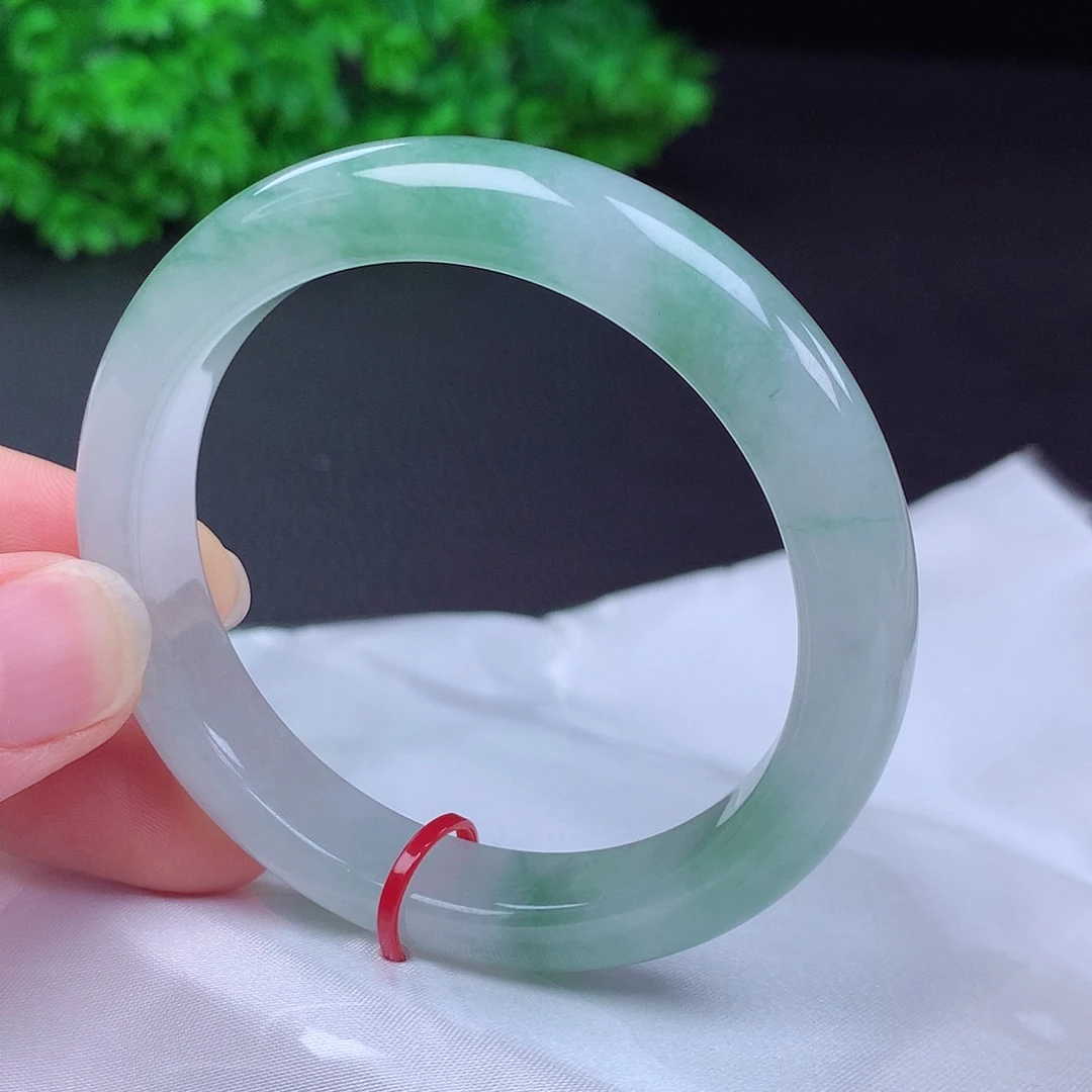 翡翠未镶嵌手镯52圈口438022