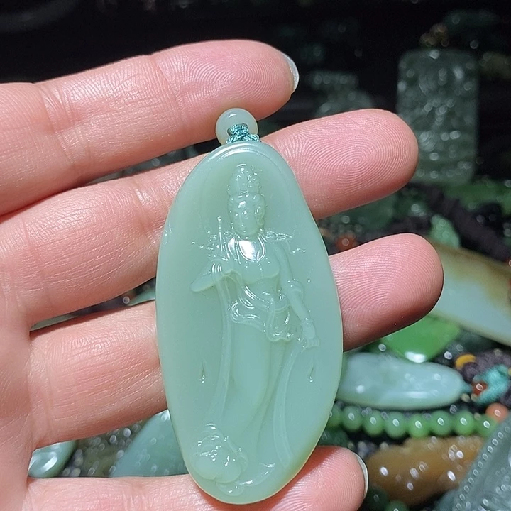 和田玉未镶嵌吊坠(不含链)