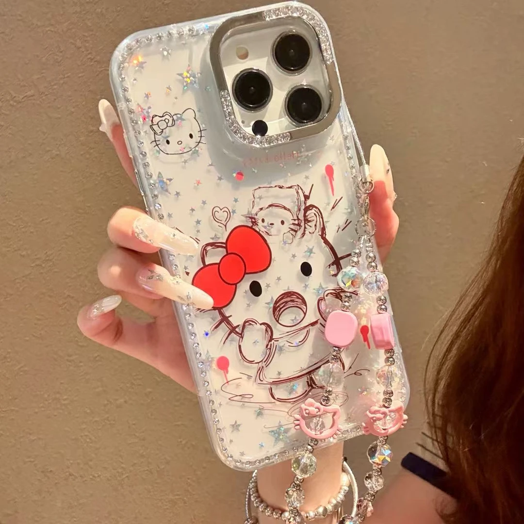 【自带相机保护按键】涂鸦KT适用于苹果16promax手机壳15闪钻13/14