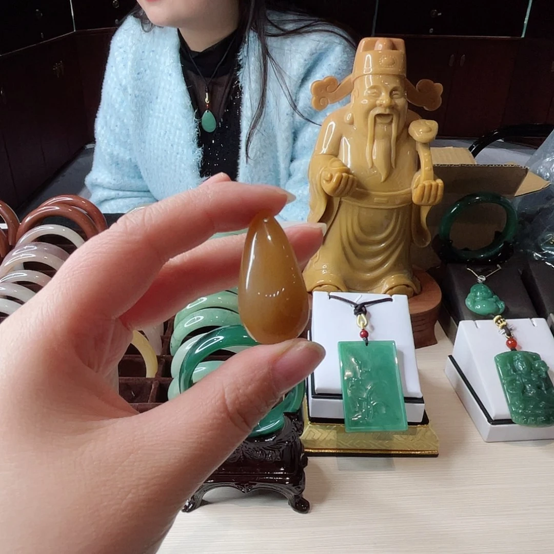 密玉（石英质玉）吊坠未镶嵌小*