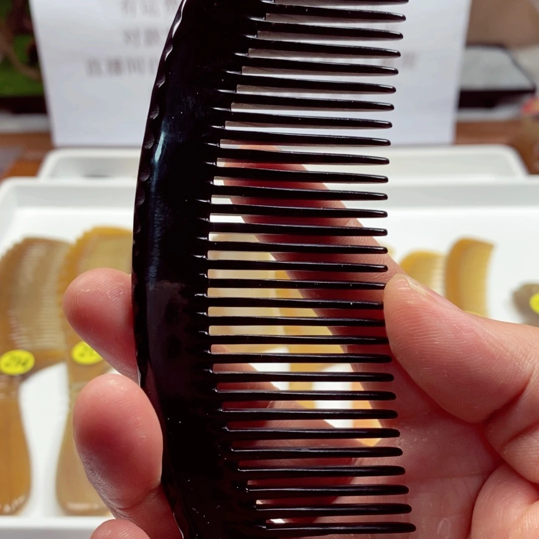 牛角梳牛角梳子梳头