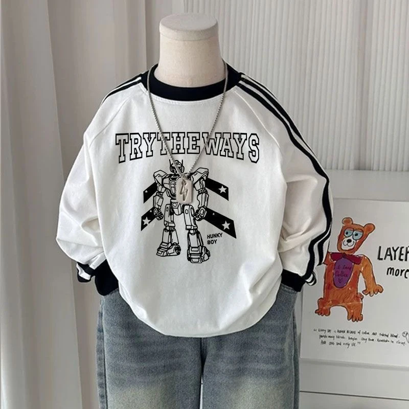 100%纯棉重磅新款长袖t恤男女学生韩版美式ins秋季宽松上衣爆款酷