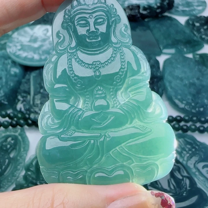 翡翠未镶嵌颈饰多样性发货天然A货翡翠