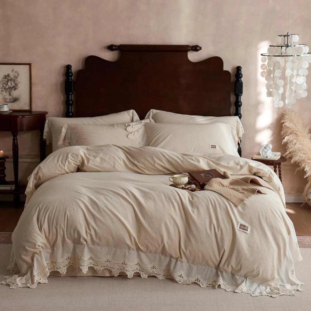 工艺款棉麻套件  极简轻奢风  舒适透气柔软