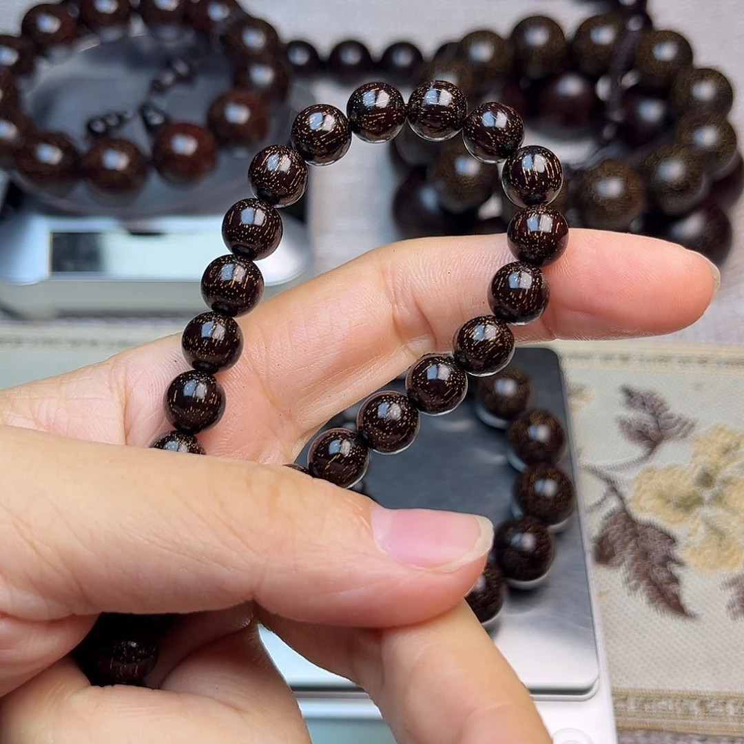 檀香紫檀（小叶紫檀）0.8单圈22颗爆星