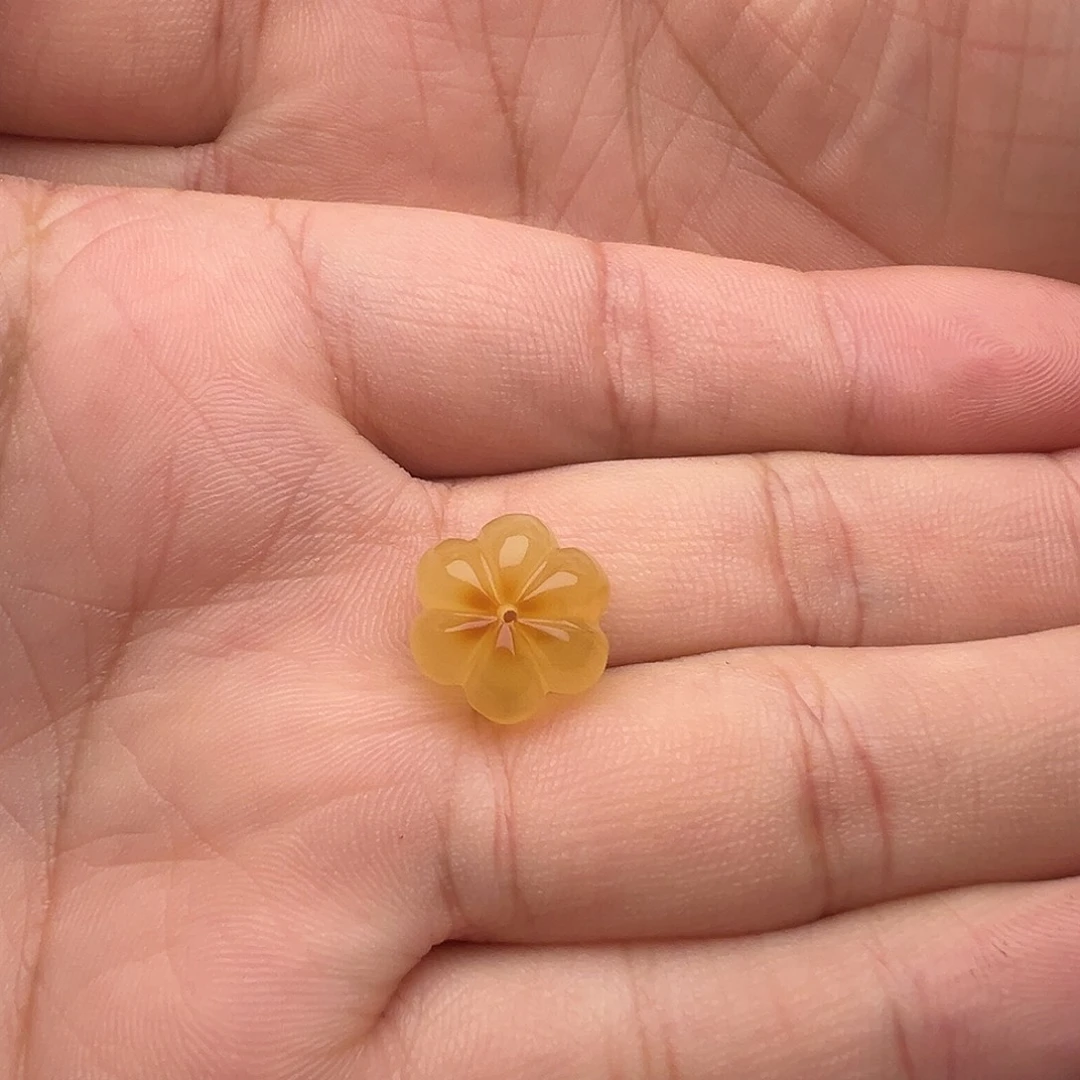 蜜蜡未镶嵌颈饰南瓜珠提溜吊坠