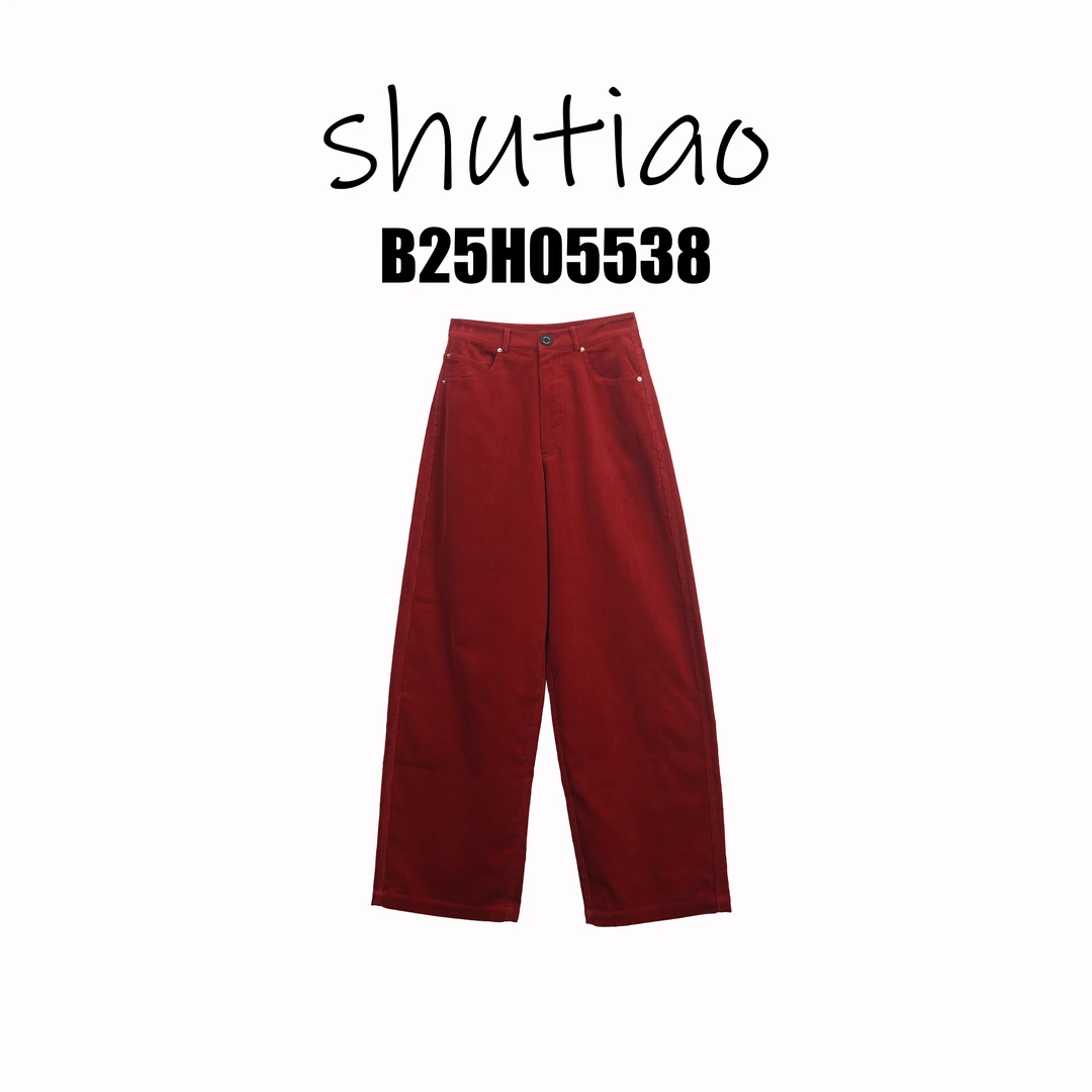 【SHUTIAO】2025秋冬：新款小众设计款裤子B25H05538