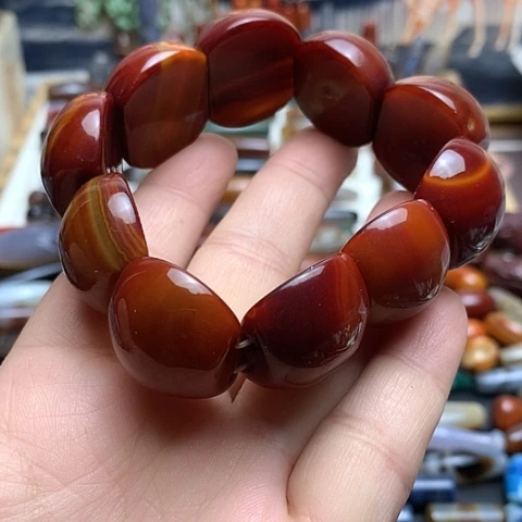 玛瑙/玉髓合金颈饰