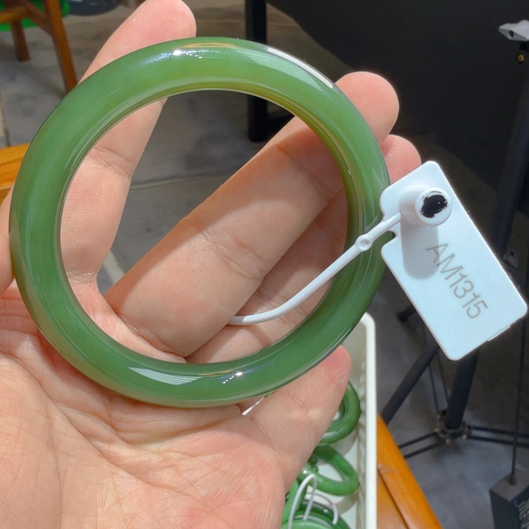 和田玉（碧玉）手镯未镶嵌?***也60