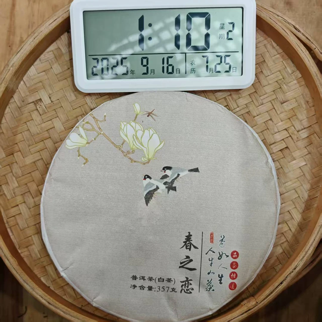 【31号】2025年 一扇磨 春之恋 ·春 白茶 357克/饼 9月15日【982号】
