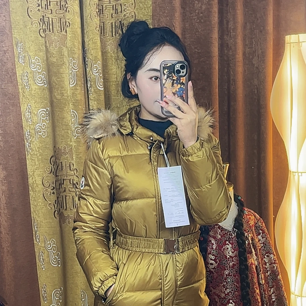 25年新款冬季爆款长款外套收腰