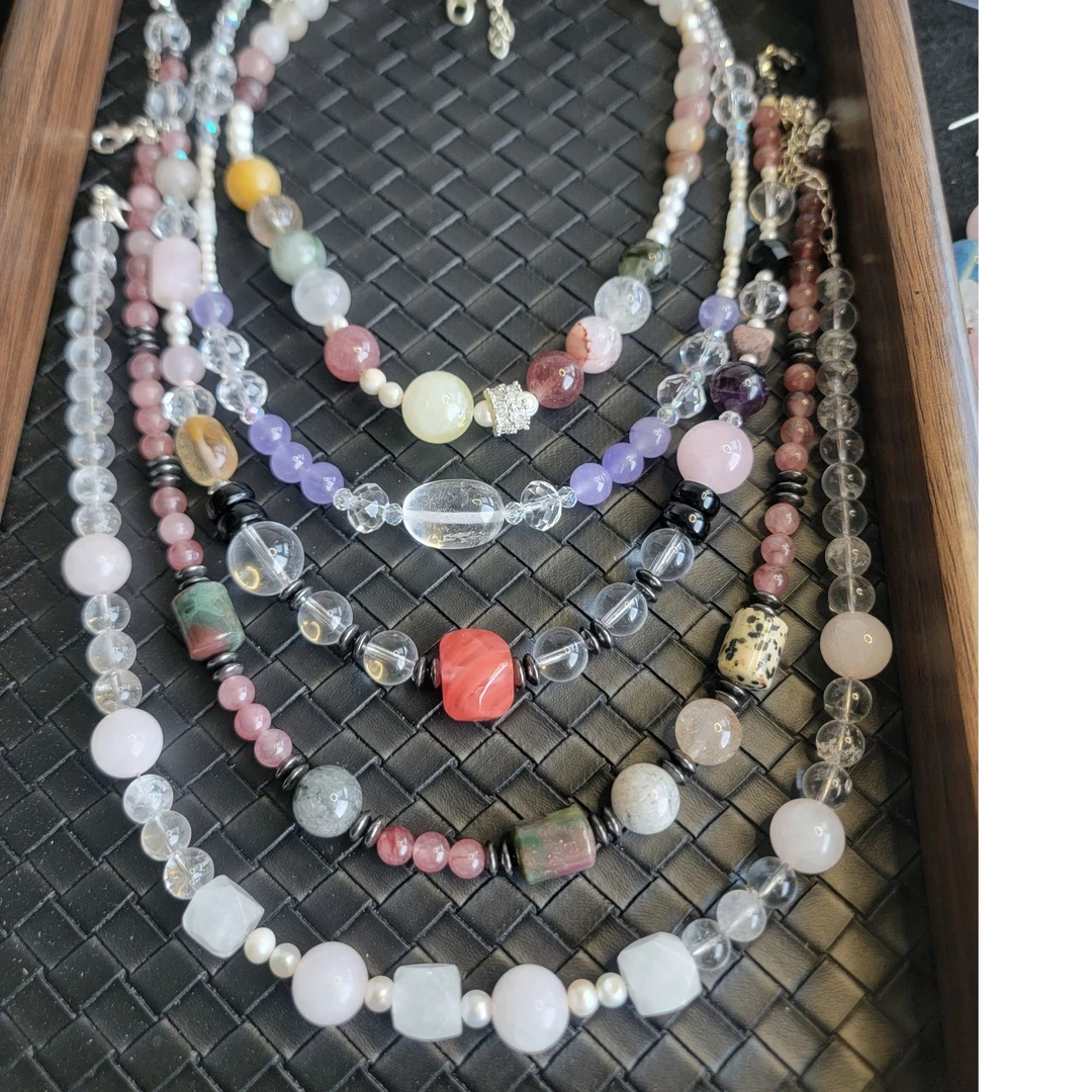 水晶项链手工制作