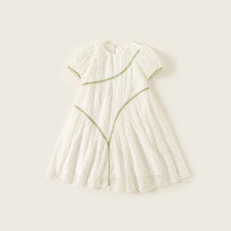 女童连衣裙夏季2025新款儿童洋气女孩薄款碎花公主裙子