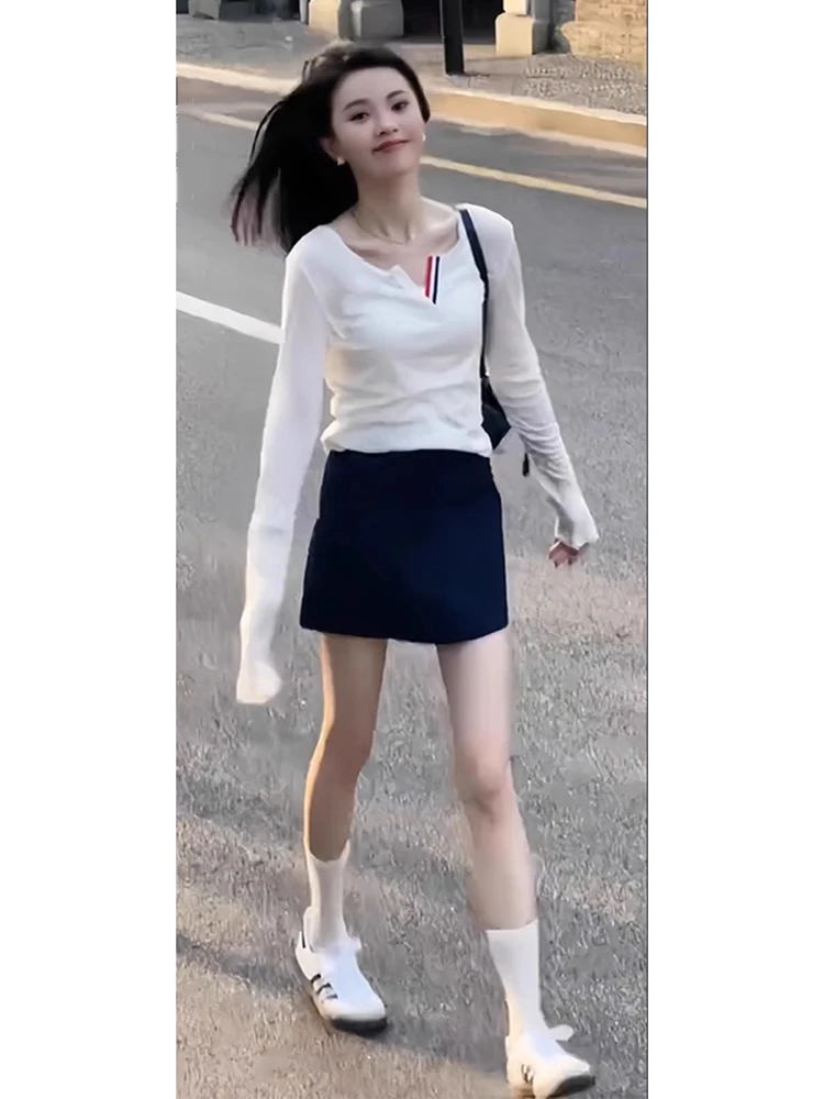 秋装搭配一整套茶系减龄微胖穿搭网红爆款独特漂亮早秋季套装裙子